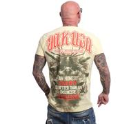 Yakuza T-shirt Enemy Regular pour homme, Vanille française, XXL