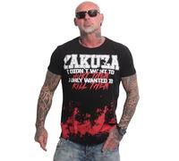 Yakuza T-shirt Hurt Regular pour homme, Noir , XXL