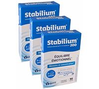 Yalacta - Stabilium 200-90 capsules molles - Mémoire Concentration Equilibre psycho-émotionnel - Lot de 3 boites de 90 Capsules (3)