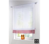 Yaland Store bateau moderne en voile avec finition colorée - Pour cuisine et salon - 60 x 155 cm (l x H) - Rose - 1 pièce