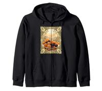 Yalda Chelle Fruits secs et Noix de Nuit Style Art Nouveau Sweat à Capuche