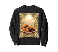 Yalda Chelle Fruits secs et Noix de Nuit Style Art Nouveau Sweatshirt