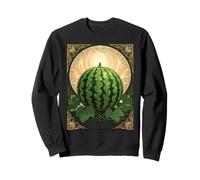 Yalda Pastèque Chelle Fruits de la Nuit Style Art Nouveau Sweatshirt