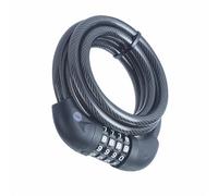 Yale Antivol à câble YCC0/10/180/2 Sécurité essentielle Acier tressé 4 chiffres Support vélo