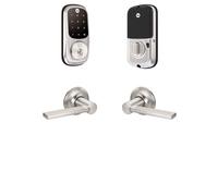 Yale Assure Lock - Serrure de porte cran tactile avec Valdosta en nickel satin