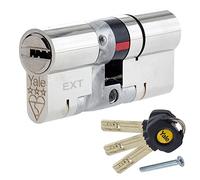 Yale B-YS3-4040N Cylindre Euro 3 étoiles Haute sécurité 40:40 (80 mm), Finition Nickel