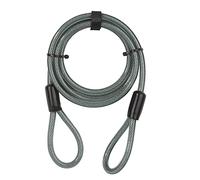 Yale Câble antivol YC1/10/220/1 – Spirale 2,2 m, 2 boucles, acier tressé Ø10 mm – Noir/Gris