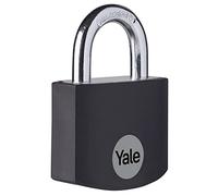 YALE -YE3B/25/112/1/BK - Cadenas aluminium 25 mm - anse acier - noir - 3 clés - Pour casier - boîte outils - sac