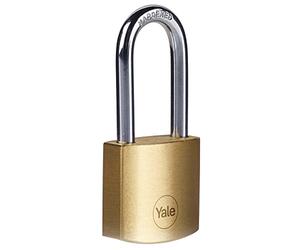 Yale - Cadenas de sécurité standard Y110B/30/132/1 en laiton de 30 mm - Anse en acier trempé moyenne - 3 clés