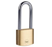 Yale Cadenas laiton 40 mm à Anse Longue - Y110B/40/152/1 - Anse acier cémenté, 3 clés - Pour chaînes, échelles, portails, vélos, casiers, vestiaires de sport