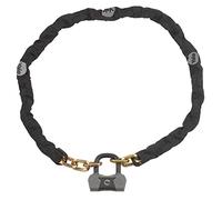 Yale Chaîne et Cadenas de Sécurité Maximale YCL3/10/180/1 Chaîne Renforcée Titane 1800mm Cadenas Antivol Résistant à la Perceuse 4 Clés Incluses Dont 1 à Micro-Lumière