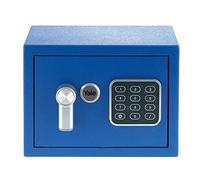 Yale Coffre-Fort Acier Bleu à sceller ou Poser - Compact 3.8L - Serrure Electronique Code 3 à 8 Chiffres 170x230x170mm YSV/170/DB2/B