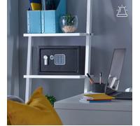 Yale Coffre-fort YEC/200/DB2 - 8,6 L - Alarme 130 dB - Serrure électronique 3–8 chiffres - Noir