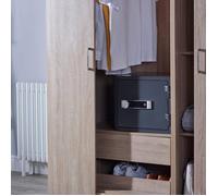 Yale Coffre-fort ignifuge à serrure électronique – Format domestique H.35 x l.41 x P.36 cm (19 L)