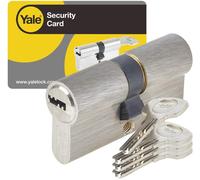 YALE Cylindre de Serrure Debrayable - Pour Porte Exterieure-Entree - 6 Goupilles - 4 Cles - 30 x 40 mm