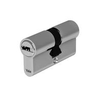 Yale Cylindre européen de haute sécurité pour serrure YC101KD304504N1Nickelé, 30/45mm, double, Frictionné, 4 clés