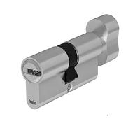 Yale Cylindre européen de sécurité maximale pour serrure YC201KD324005N1 Nickelé, 32/40mm, double, Frictionné, 5 clés avec piste Snake, 14 broches