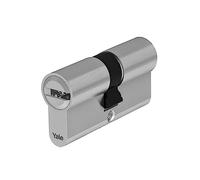Yale Cylindre européen de sécurité standard pour serrure YC051KD304003N1 Nickelé, 30/40mm, double, Frictionné, 3 clés