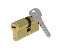 Yale Cylindre européen Série 1000 PLUS 30/40 mm laiton poli double cylindre, 5 clés incluses, protection renforcée pour portes blindées et maisons