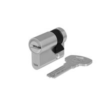 Yale Cylindre européen Série 2000 30/10 mm nickel satiné demi-cylindre, 5 clés incluses, sécurité optimale pour garages et caves