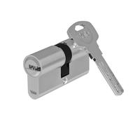 Yale Cylindre européen Série 2000 PLUS 31/35 mm nickel satiné double cylindre avec fonction d’urgence, 5 clés incluses, protection optimale pour portes blindées