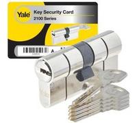 YALE Cylindre haute sécurité Série 2100 débrayable 30 40 mm nickelé anticrochetage antip G
