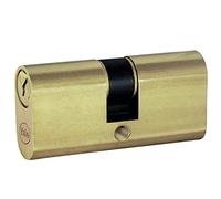 Yale Cylindre Ovale pour serrures YN0901004000 Couleur Laiton, 27,5/37 mm, 3 clés
