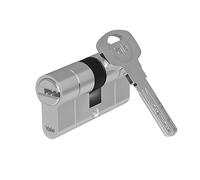 Yale Cylindre profilé Euro 2100 (breveté) - Double/d'urgence - 30/35 - Nickel satiné - Quantité 1 sous Blister