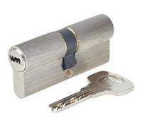Yale YC1000+ Cylindre de Serrure Débrayable 35x35 mm pour Porte Extérieure/Entrée, 6 Goupilles, 4 Clés, Nickelé