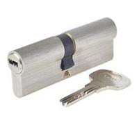 Yale YC1000+ Cylindre de Serrure Débrayable 40x45 mm pour Porte Extérieure/Entrée, 6 Goupilles, 4 Clés, Nickelé