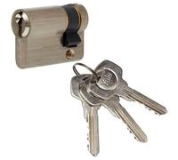 YALE Demi-Cylindre de Serrure Pour Porte de Garage - 5 Goupilles - 3 Cles - 30 x 10 mm