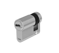Yale Demi-cylindre européen de haute sécurité pour serrure YC102KD301004N1 Nickelé, 30/10mm, 4 clés
