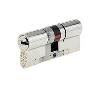 Yale Euro Cylindre de serrure de porte comme Platinum TS007 3 * étoiles, Bright Nickel, 35(INT) 45(EXT) (80mm)