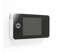 Yale Judas électronique numérique 45-0500-1432-00-5001, blanc, vue en direct, caméra de haute qualité, angle de vision de 105°, remplace le judas de porte mécanique