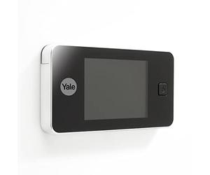 Yale Judas électronique numérique 45-0500-1432-00-5001, blanc, vue en direct, caméra de haute qualité, angle de vision de 105°, remplace le judas de porte mécanique