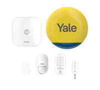 Yale Kit Alarme Maison sans Fil connectée + Sirène -Alertes en Temps réel Via Application - 1 Centrale, 1 Sirène 100dB, 2 Détecteurs, 1 Clavier, 1 Porte clé - Compatible avec Alexa, Google Maison