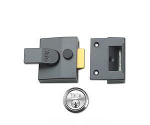 Yale Locks 85 Verrou de sûreté Dmg Finition Chrome satiné Cylindre 40 mm dans Une boîte