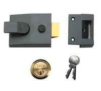 Yale Locks 89 Interblocage Verrou 60mm Appui Tête Dmg Fini Satin Chrome Cylindre