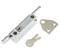 Yale Locks - P124 Pêne à Appuyer Fini Chrome Poli