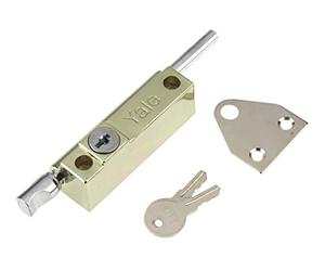 Yale Locks P124PB Visi Verrou de Porte à Poussoir Laiton