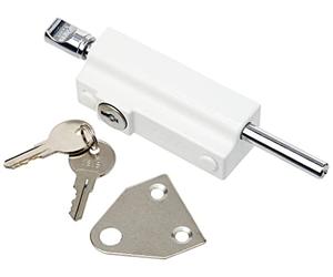 Yale Locks P124WE Verrou poussoir Visi Blanc (Import Grande Bretagne)