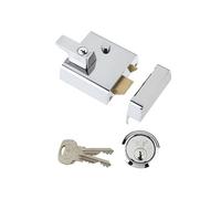 Yale Locks P2 Double Sécurité Verrou 40mm Appui Tête Chrome Finir Visi YALP2C