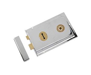 Yale Locks P334 Serrure de Jante Finition chromée 156 x 104 mm Visi Pack