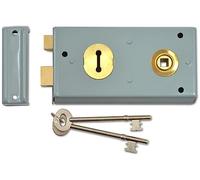 Yale Locks P401 Serrure en applique Métallisé Visi 138 x 76 mm (Import Grande Bretagne)