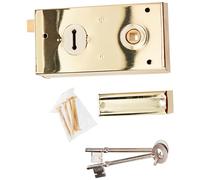 Yale Locks P401GRY Serrure de Jante Finition Laiton Poli 138 x 76 mm