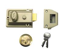 Yale Locks P77 Traditionnel Verrou 60mm Appui Tête Nickel Finition Laiton Boite