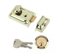 Yale Locks P77 Verrou de sûreté traditionnel Brasslux Backset Visi 60 mm (Import Grande Bretagne)