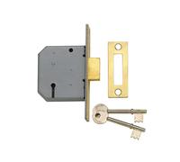 Yale Locks PM322 3 Levier Mortaise Interblocage Laiton Poli 65mm 2.5in