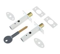 Yale Locks PM444 Porte Sécurité Boulons Finition Blanche Visi De 2 YALP2PM444WE
