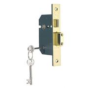 Yale Locks PM550PB65 Serrure à pêne 5 leviers- Finition laiton poli 64 mm